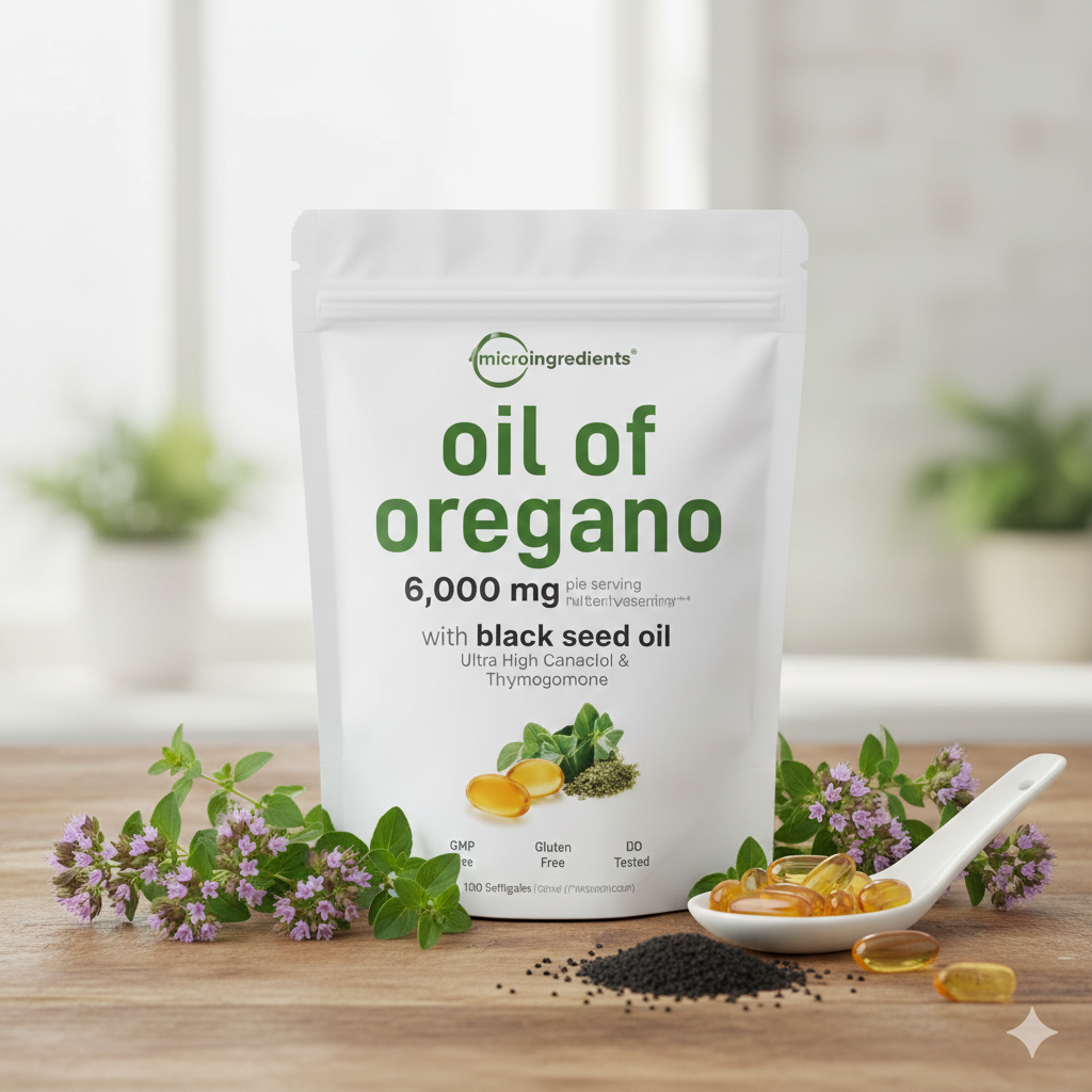 Aceite de Orégano con Comino Negro – Formato Ahorro (300 Cápsulas)