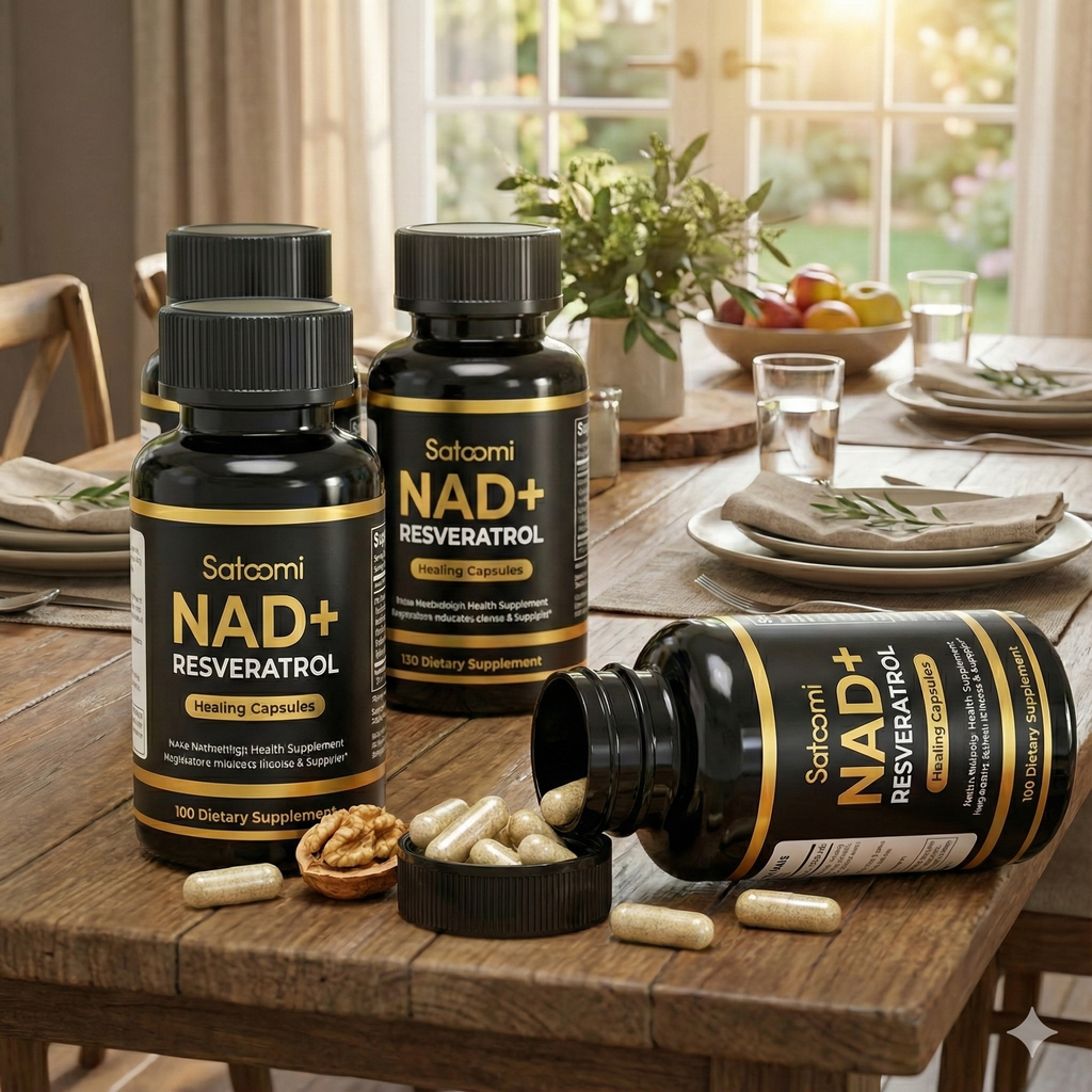 Resveratrol + NAD+ Satoomi (60 Cápsulas).