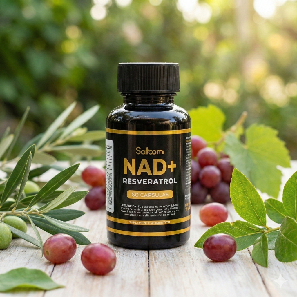 Resveratrol + NAD+ Satoomi (60 Cápsulas).